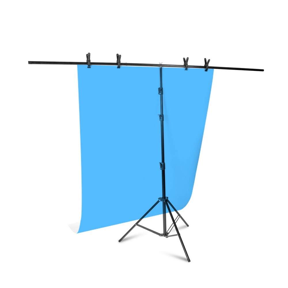 Aluminium Statief met Cross Bar voor Achtergrond Ondersteunende T-Vorm Stand PVC Achtergronden Houder 40cm 200cm Uitschuifbare hoogte Breedte