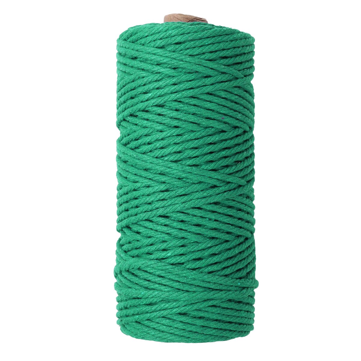 Natural 4 Strand Twisted Thread Macrame Cotton Cord DIY Knitting Sewing Spool Wall Hanging Rope Plant Hangers Drawstrings Crafts: Light Green