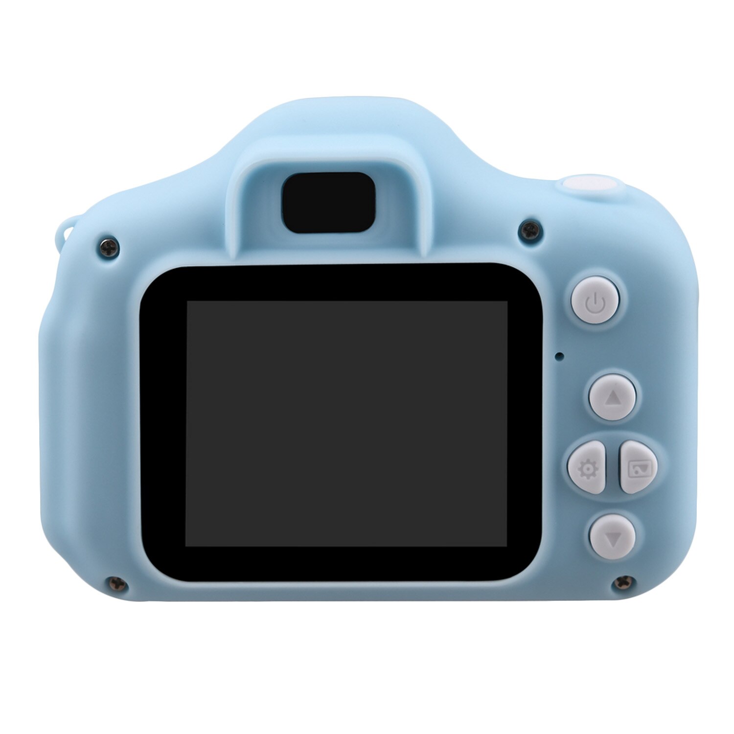 Mini søde børnevideokamera genopladeligt digitalkamera med 2 tommer skærm til børnefødselsdag udendørs leg: Blå