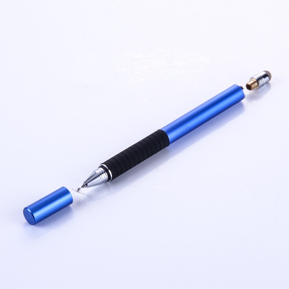 Uniwersalny długopis Stylus 2 w 1 z włóknem szklanym Tablet pojemnościowy ekran Caneta Touch Pen do telefonów komórkowych akcesoria do długopisów inteligentnych: Dark Blue
