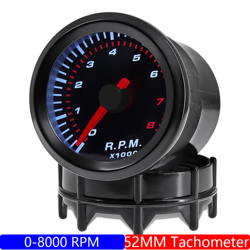 Universal Gasoline Car 2" 52MM Tachometer/Water Temperature/Oil Temp Meter/Boost Meter PSI Bar/Oil Pressure Gauge Voltmeter 12V