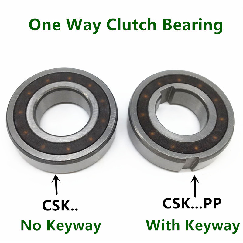10pcs/lot One way Clutch Bearing CSK8 CSK10 CSK12 CSK15 CSK17 CSK20 CSK25 PP Keyway Sprag Freewheel Backstop