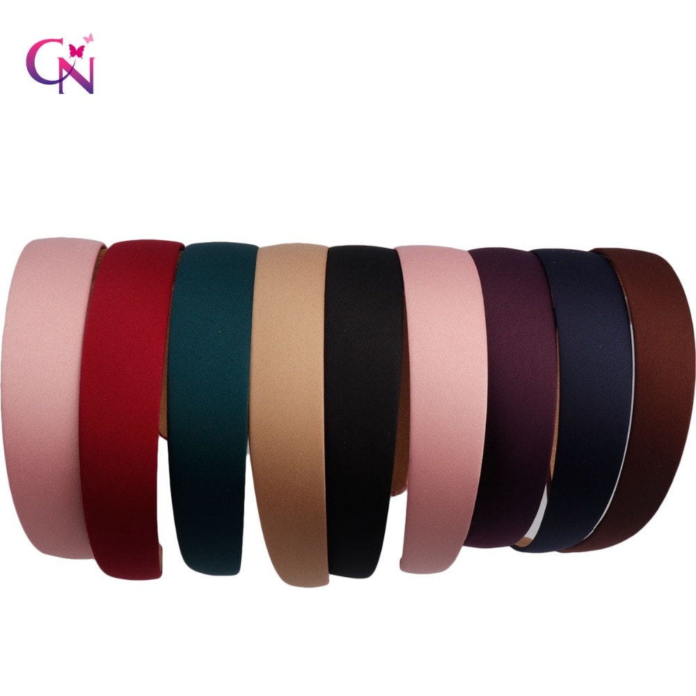 1PC Plastic Canvas Wide Headband Hair Band Headwear Solid Hair Accessories For Women