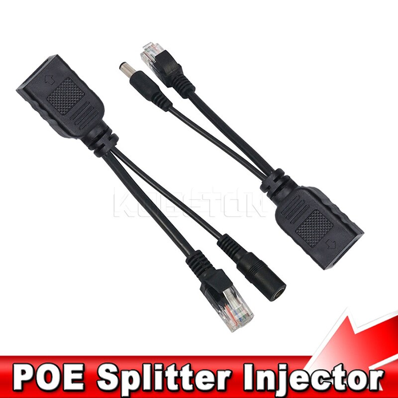 Tape Screened Power Over Ethernet 30m 2pcs/lot Poe Adapter RJ45 Injector + Splitter Kit 12V 24V Synthesizer Separator Combiner
