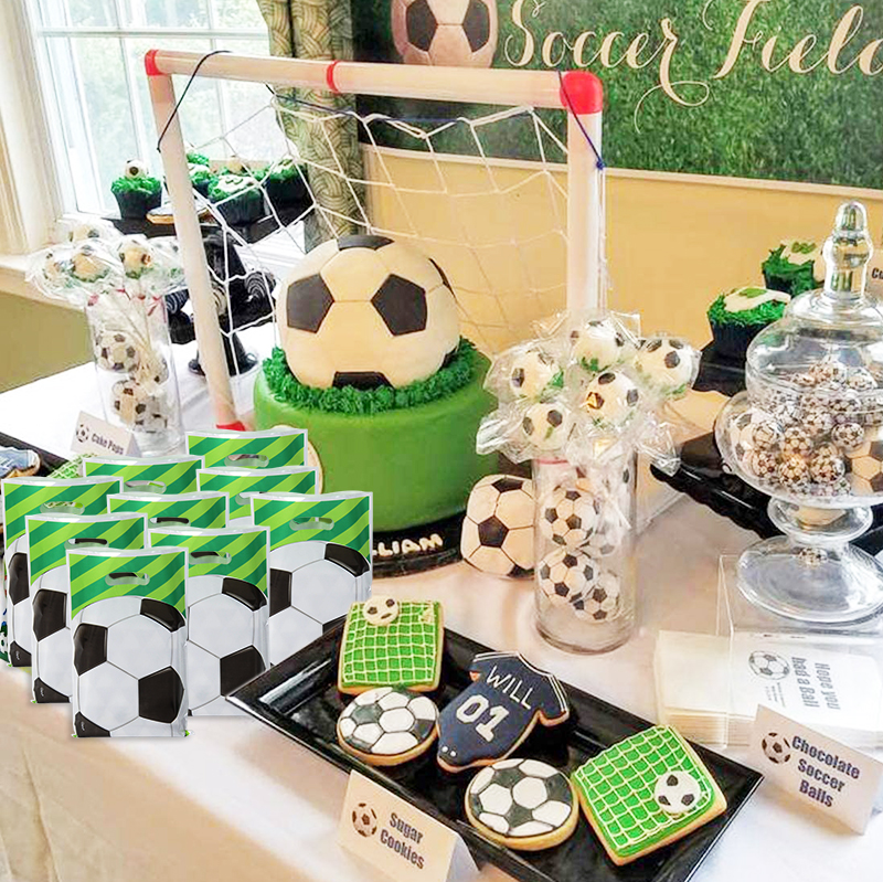 10/20/30pcs Football Thème Faveurs Bonbons Sacs De Football Emballage Sac de Traitement Garçon Enfants Fournitures de Décoration de Fête D'anniversaire