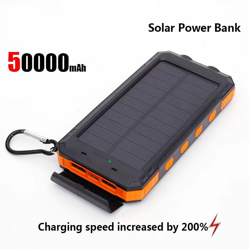 Xiaomi 200000 Caricatore portatile di grande capacità per banca di energia solare mAh compatibile con IOS Android USB-A e USB-C a ricarica rapida: verde