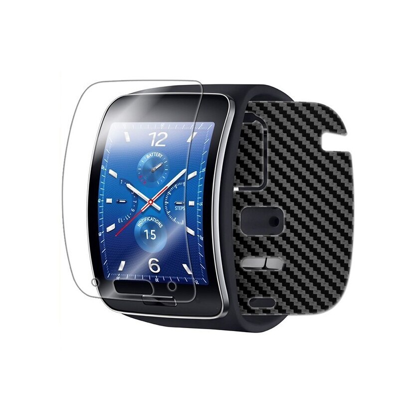 Horloge Front Transparante Zachte Lcd Screen Guard Protector Film Voor Samsung Galaxy Gear S / R750 EM88