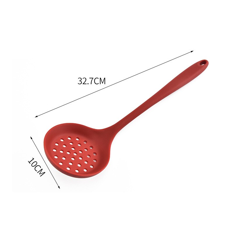 1PC Food Grade Silikon Sieb Schaufel Siebe Löffel Bunte Küche Scoop Entwässerung Siebe Küche Gadget