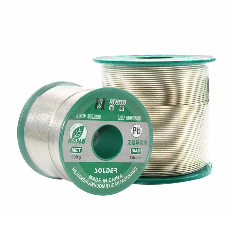 250g 500g 0,5/0,6/0,8/1,0/1,2/2,0mm Sn99.3 Cu0.7 Leed-Alambre de soldadura rollo sin plomo colofonia Core flujo herramienta de soldadura