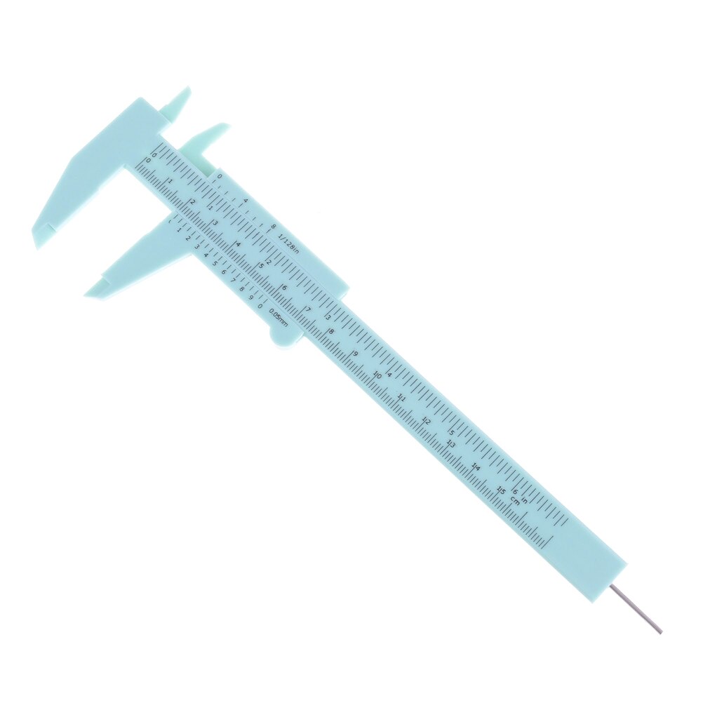 De de 6 pulgadas 150mm regla de plástico corredera calibrador a Vernier de medición