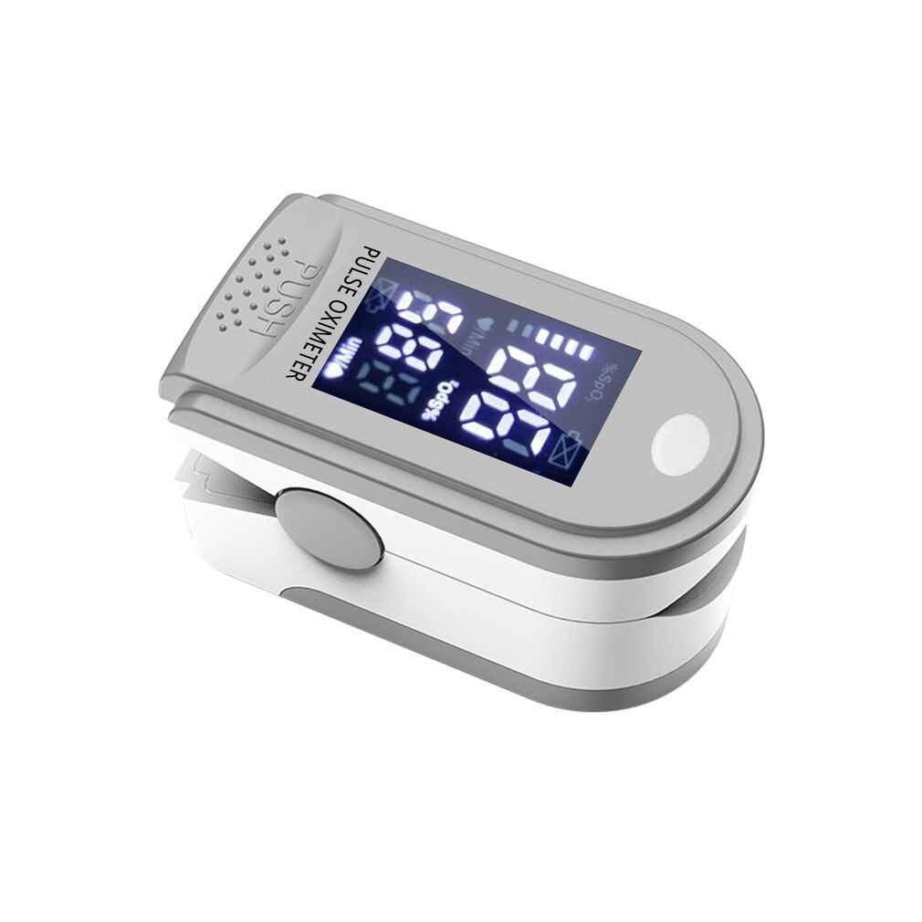 Pulsoximeter Vingertop Draagbare Bloedzuurstofverzadiging Monitor Voor Polsslag Hartslagmeter Met Led Scherm: WHITE