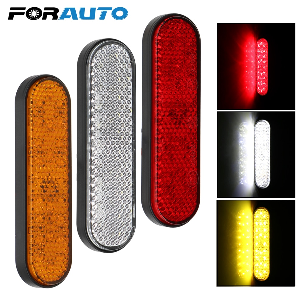 Voor auto's, vrachtwagens, aanhangers, motorfietsen, richtingaanwijzers, achterlichten, remlichten, stopmarkeringslichten, 24 led-reflectoren voor motorfietsen