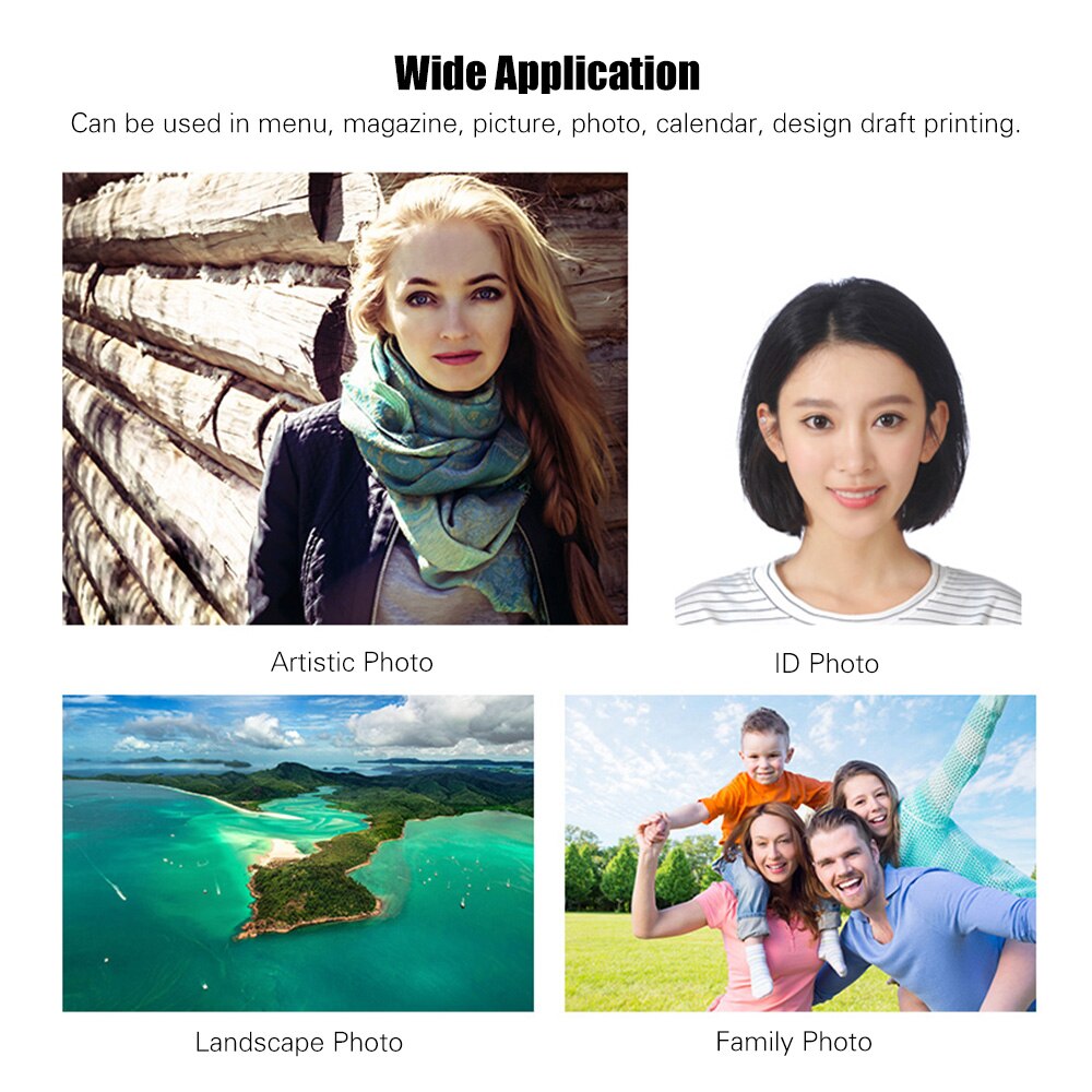 20pcs A4 5/6/7 Inch Photographic Paper Glossy Printing Paper Printer Photo Paper Color Printing Coated For Home Printing