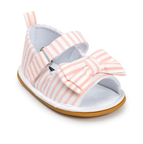 Sommar spädbarn flickor mjuk sula skor småbarn guld sandaler barn baby prinsessa 0-18m