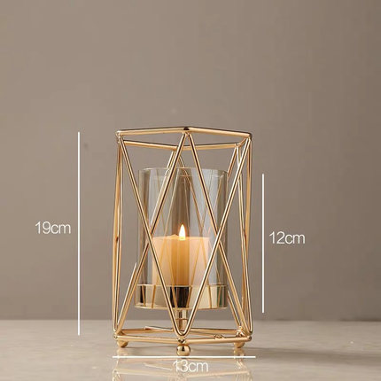 Guld metal lysestager bryllup dekorationer moderne lysestager guld centerpiece photophore verre glas lysestage  zt035: Stil 5 s