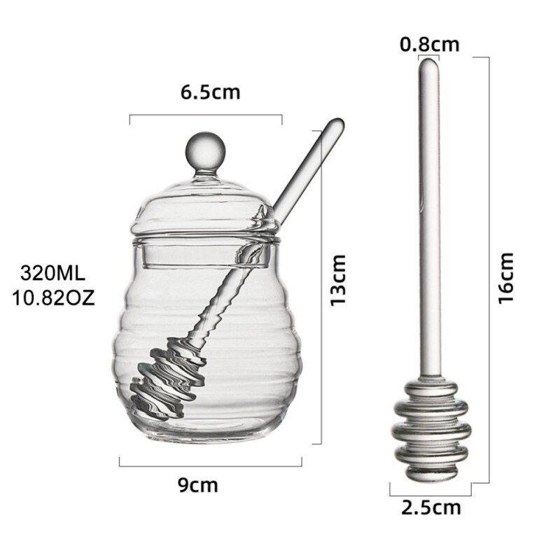 mini szklane butelka życzeń słoik na miód pojemnik pszczoła dozownik kroplówki czajnik pojemnik robić przechowywania puste buteleczki na próbki akcesoria kuchenne NORBI