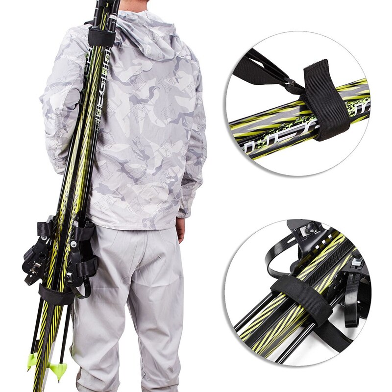 Ski Shoulder Strap Adjustable Ski Backpack Carrier Ski Carry Sling Strap for Men Women and Kids