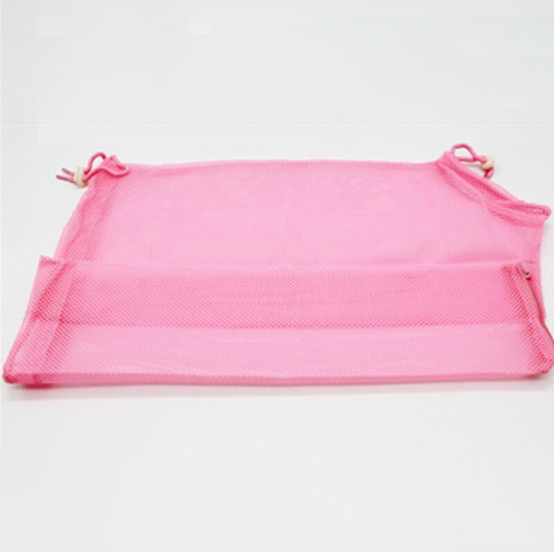 Netting katt pleie dusj bag polyester vaske netting poser justerbar katt sperre bag forhindre riper for bading negler trimming: Rosa