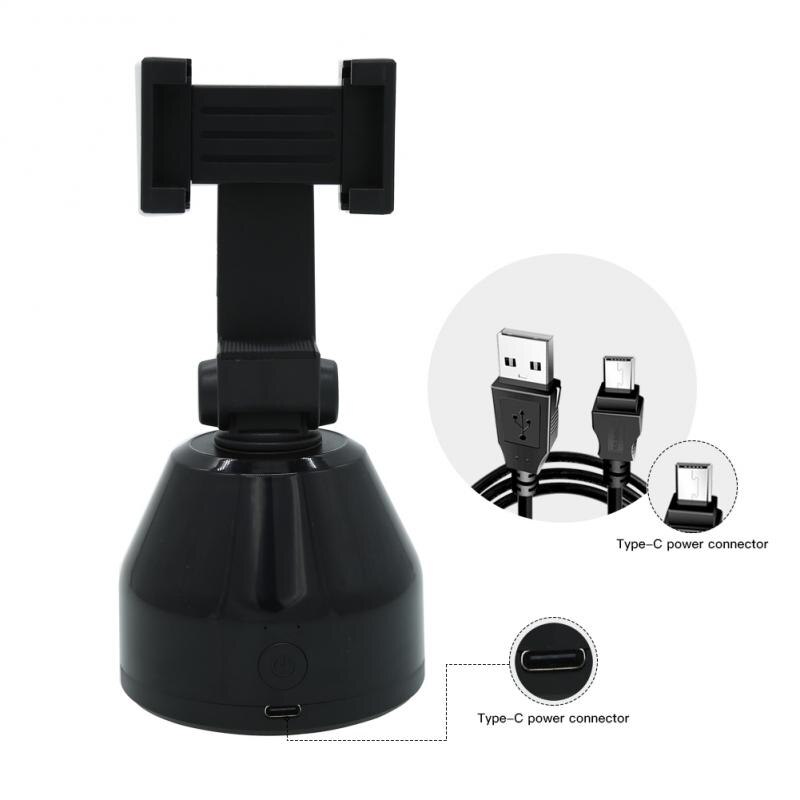 Cardán inteligente con seguimiento automático para cámara, soporte para teléfono, seguimiento facial automático, seguimiento de objetos, 360