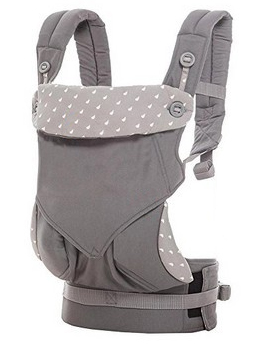 Ergonomische Draagzak 360 Omni Biologisch Katoen Vier Positie 360 Baby Carrier Ademende Koele Lucht Baby Carrier Rugzak: 360 spot gray