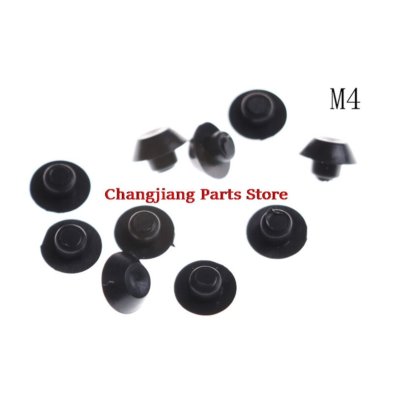 10PCS M5-24 Practical Black Hex Socket Fasteners Screws Covers Caps Allen Bolt Screw Nut Round Head Cover Cap Protector: M4