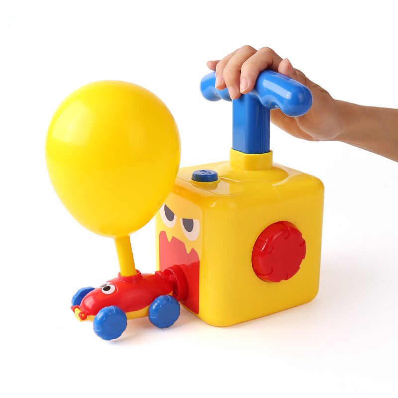 Nuovo Divertente Puzzle Educativi di Alimentazione Palloncino Lancio Torre Giocattolo Inerzia Auto Palloncino Aerodinamico Scienza Esperimento giocattolo Per Bambini Regalo