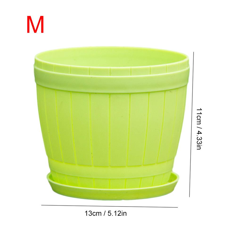 Planteur en plastique coloré Pot de fleur plaques ensemble Pots de plantes conteneurs de jardinage avec des trous de drainage garder le sol drainé et ventilé