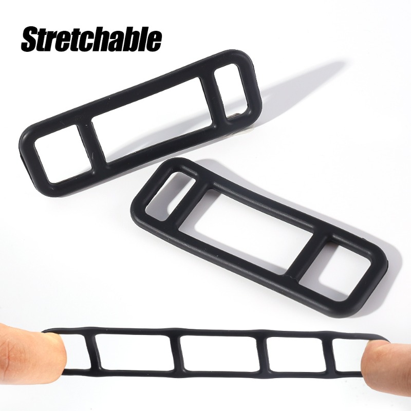 Correa elástica de silicona para grabadora de conducción de automóviles, vendaje fijo para espejo retrovisor, fijación DVR, accesorios de correas de goma