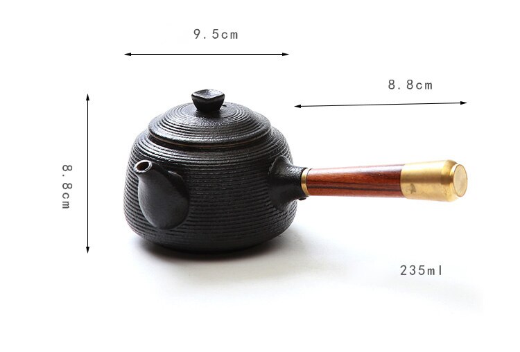 TANGPIN black ceramic teapot kettle chinese tea pot for puer chinese kung fu tea sets