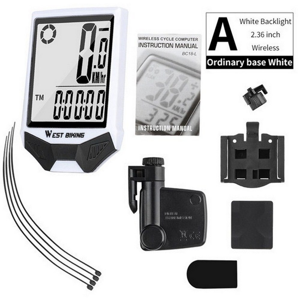 XINTOWN 2.36 Inch HD Screen Bicycle Odometer Waterproof Wireless Mountain Bike Computer Speedometer Backlight Bicycle Stopwatch: A-2