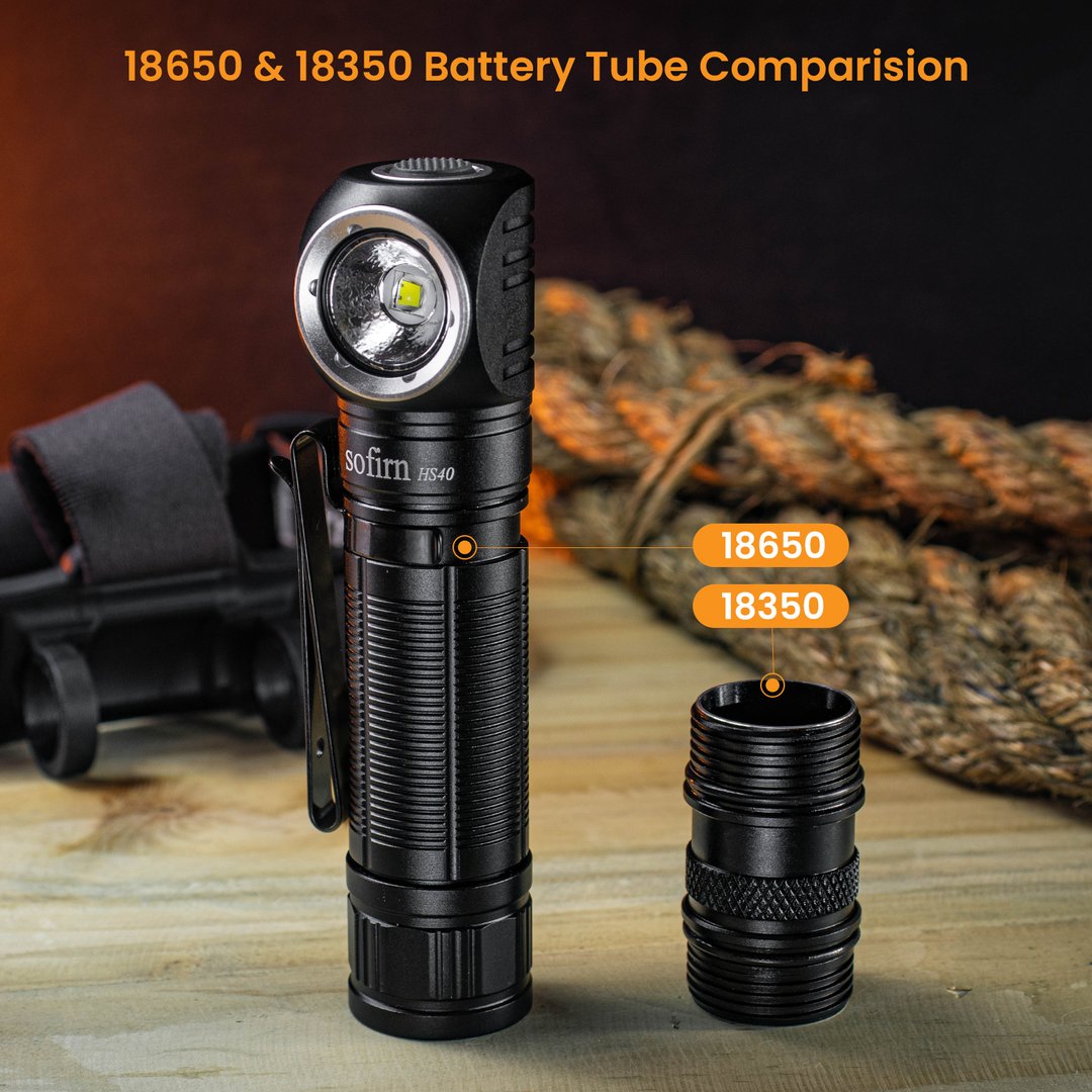 Sofirn Scheinwerfer hs40 usb c wiederauf ladbar super helle sst40 LED Taschenlampe 2000lm Taschenlampe mit 2 Modi Leistungs anzeige