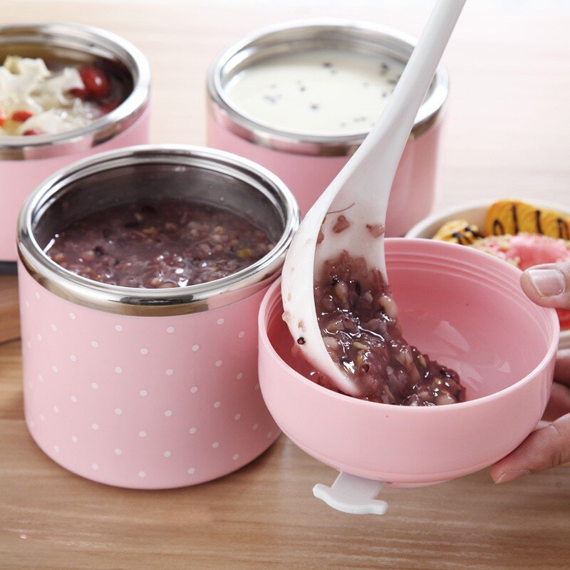 Leuke Japanse Thermische Lunchbox Lekvrije Rvs Bento Box Kids Draagbare Picknick School Voedsel Container Keuken Benodigdheden