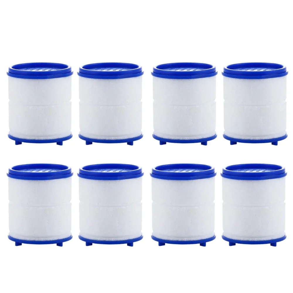 Faucet Filter Element Purifier Sprayer Head Household Water Purifier Filter Shower Remove 360° Chlorine Heavy Metal Filtered: black