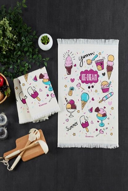 Tissu SERVIETTE découpage coton SERVIETTE haut VIP doux CHIC HART: VIOLET