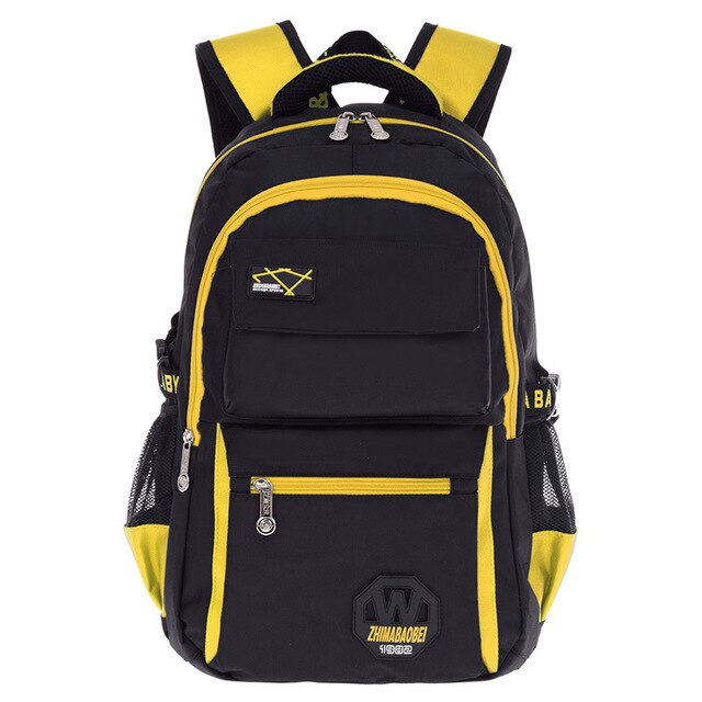 Children backpack Orthopedic Schoolbags For Teenagers Boys Girls Nylon Kids School Bags Breathable Backpacks BACK PACK mochila: yellow2