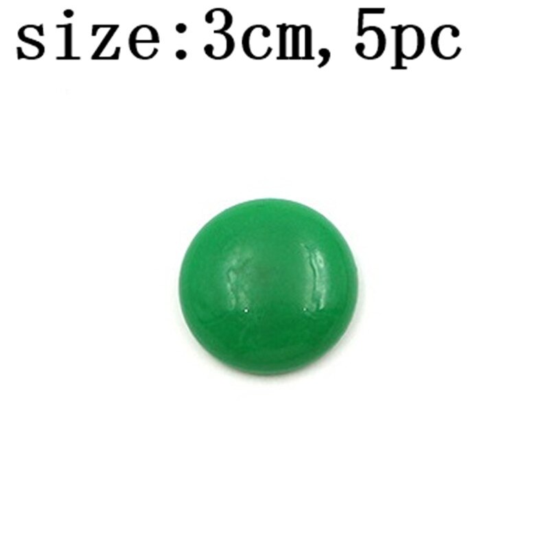 5/10 stuks ronde plastic koelkastmagneten, kleurrijke koelkastmagneten, kantoormagneten voor whiteboards, decoratieaccessoires voor thuis en in de keuken.: 5 stuks - groen