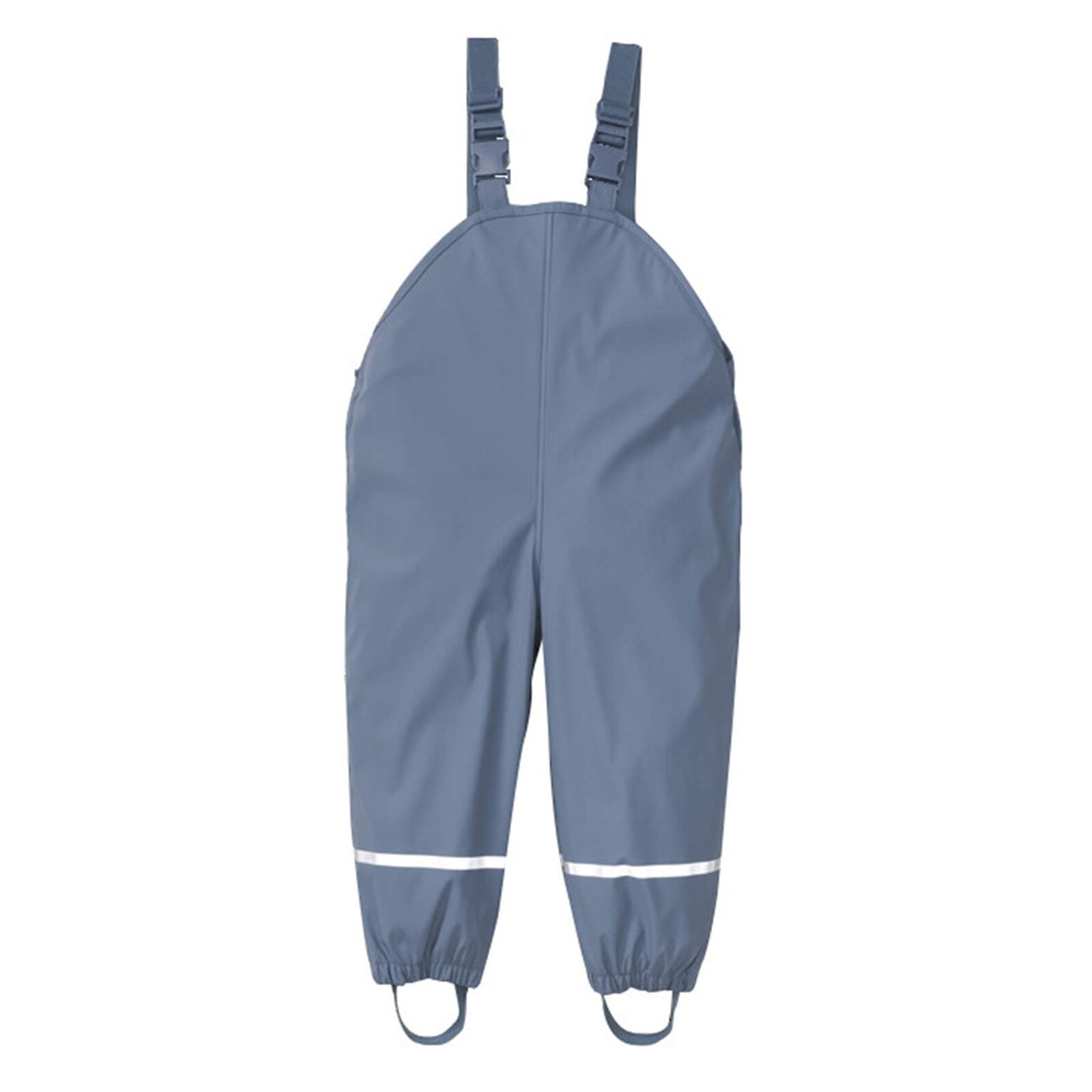 Boys Solid Rain Dungarees Windproof Waterproof Mud Jumpsuit Clothes Children Waterproof Rain Pants Waterproof Overalls L3: Gray / 6