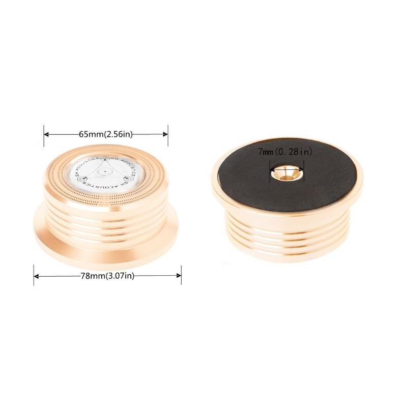 Universal 50/60Hz Lp Vinyl Record Disc Turntable Stabilizer Clamp Aluminum Clamp Y5LC: Default Title