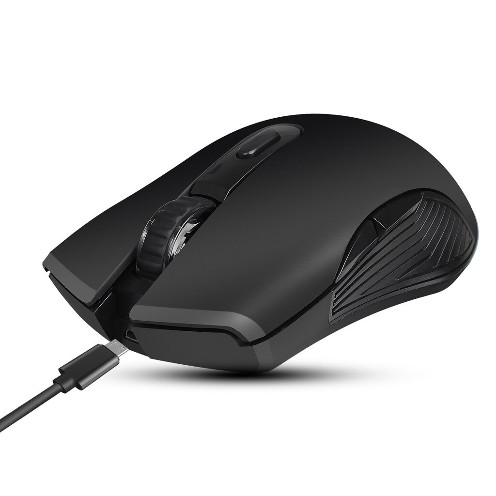 Souris optique de jeu sans fil 2.4GHz, DPI 2400, 6 boutons réglables, avec récepteur USB, pour ordinateur PC et portable
