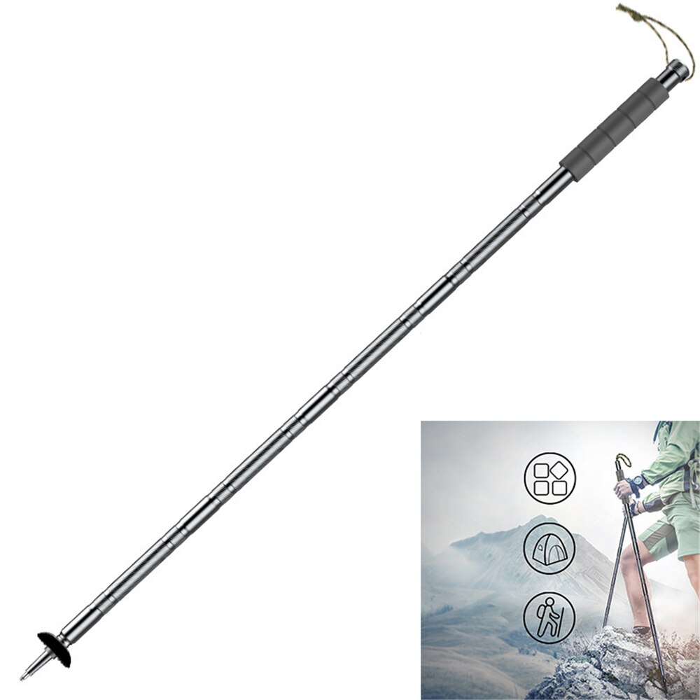Bastones multifunción para senderismo, senderismo, montaña, Camping, suministros para actividades al aire libre, extensión multiherramienta ajustable