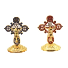 Home Decoratie Orthodoxe Kruis Jesus Kruisbeeld Religieuze Muur Kruis Decor Katholieke Relic Tafel Ornament Kerstcadeau