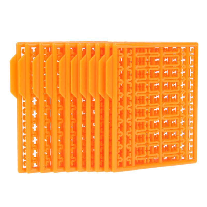 10 stuks/pak karpervisgerei haar rig boilie aas karper stoppers stoppers gele haar verlenger accessoire boillie haar stoppers: Oranje