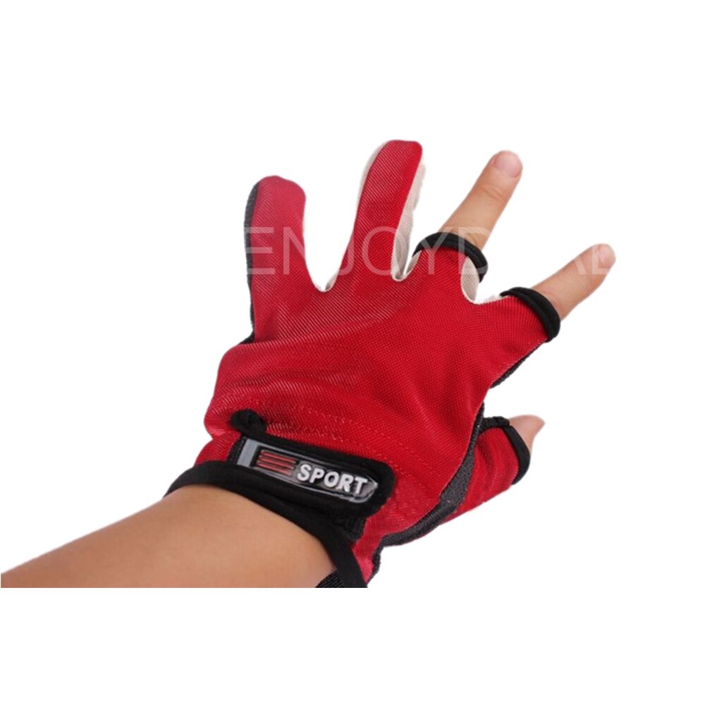 Unisex Three Fingerless fingers fishing gloves Adjustable Fishing enthusiasts Mitten Antiskid and Ventilated Comfortable Gloves