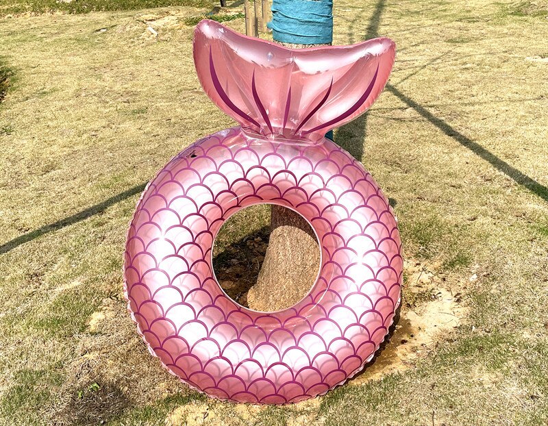 Mermaid Adult Pool Float Inflatable Beach Floaties Swimming Ring Toys for Adults, Water Party Supplies