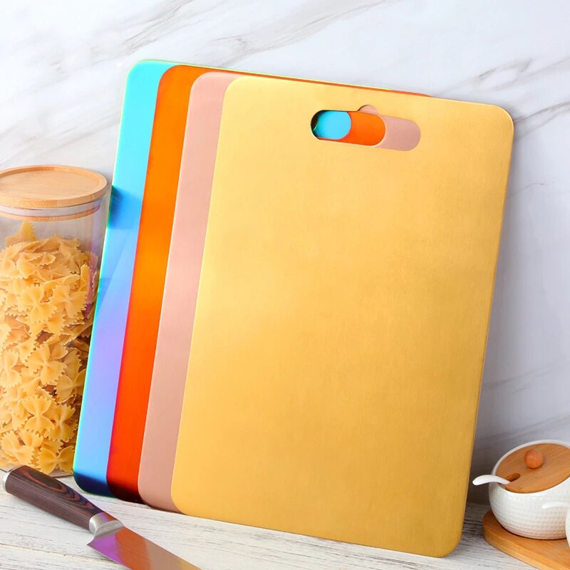 1Pc Hakblokken + Vinger Beschermer Rvs Snijplanken Voor Keuken Gebruiksvoorwerp Hangable Kaasplank Snijden Opslag