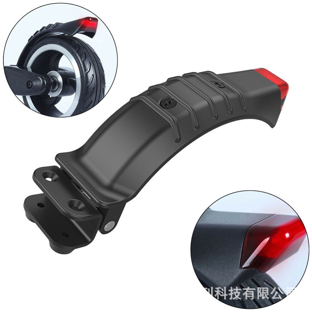 5 Inch 5.5 Inch 6.5 Inch Carbon Fiber Aluminium Alloy Electric Scooter Rear Mudguard Foot Brake Band Led Tailight