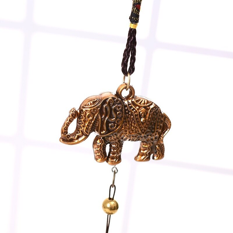 1Pcs Antique Wind Chime Copper Yard Garden Outdoor Living Decoration Metal Wind Chimes Outdoor Chinese Oriental Lucky Metal Win