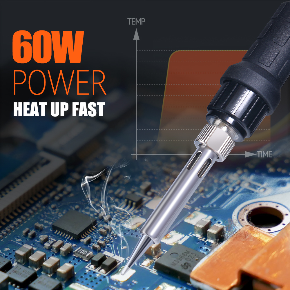 Silverflo 926portato VI saldatore elettrico stazione di saldatura digitale temperatura regolabile saldatore strumento di riparazione saldatura SMD