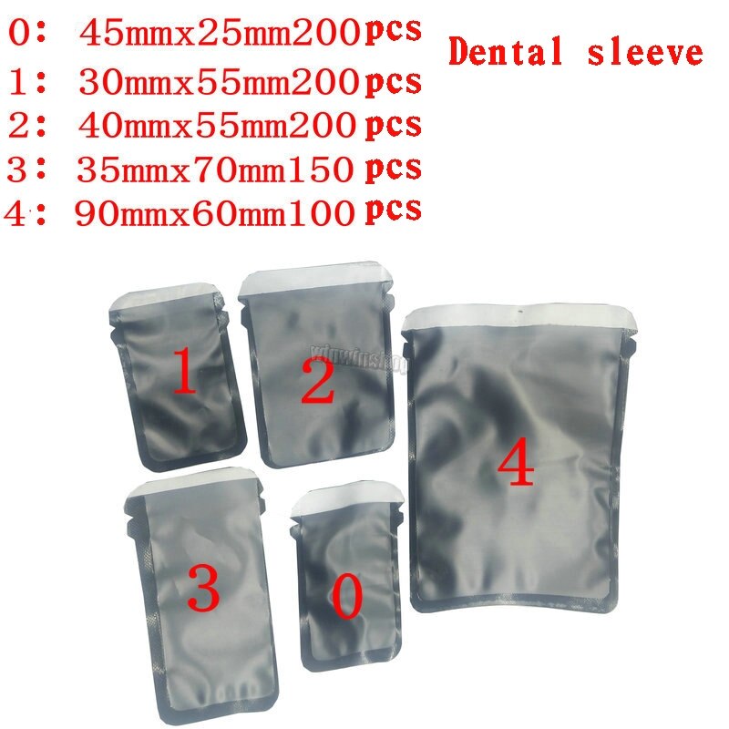 5 größen von Zahn X-Strahl barriere umschläge zahnarzt materialien X tablett Film schutz tasche