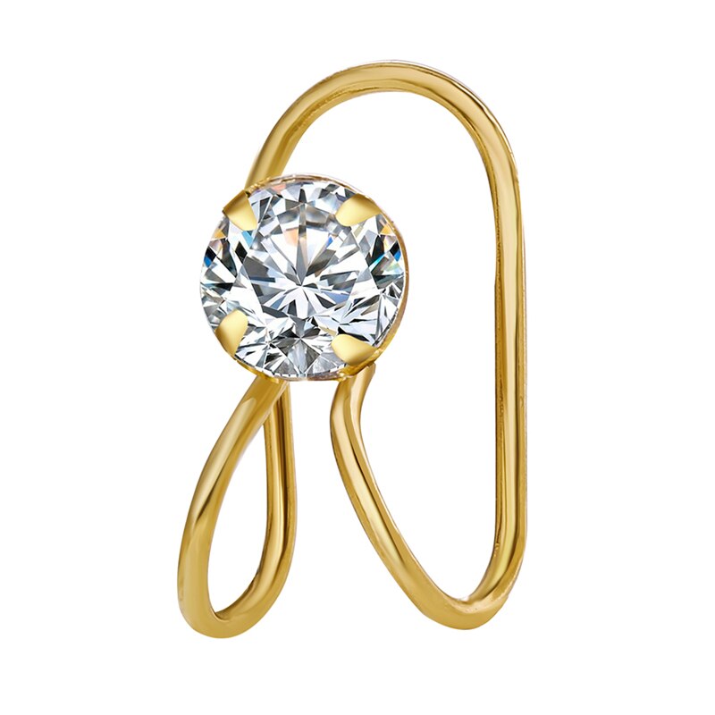 17KM Minimalistischen Gold Metall Geometrische Kreis C bilden Band Ohrringe Für Frauen modisch Hochzeit Runde Ohrringe Schmuck
